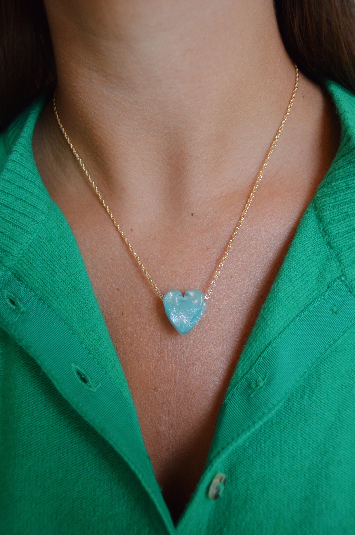 Glass Heart Necklace