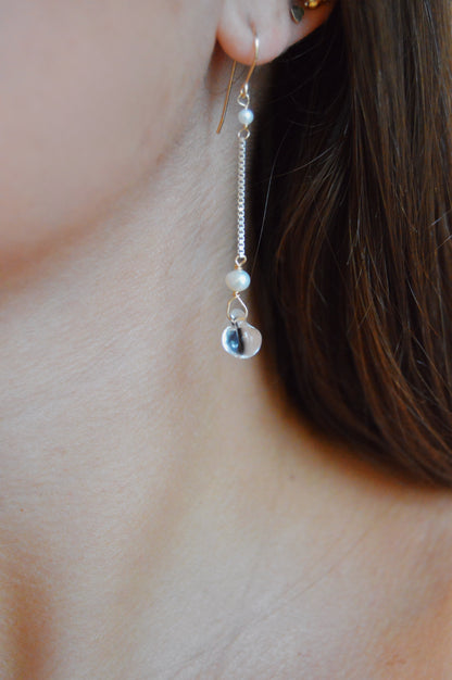 Bubble Drops- Mixed Metal Clear