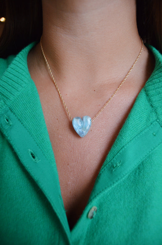 Glass Heart Necklace