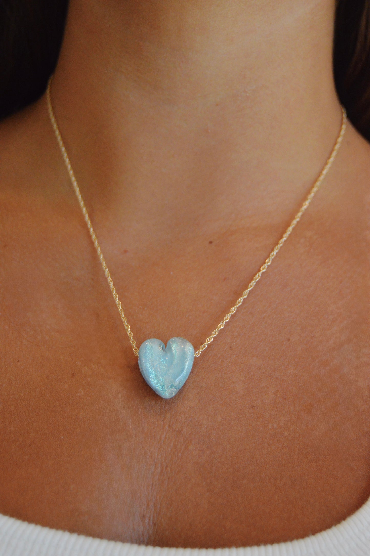 Glass Heart Necklace