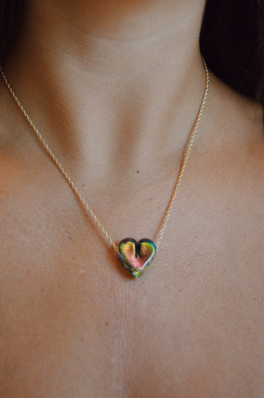Glass Heart Necklace