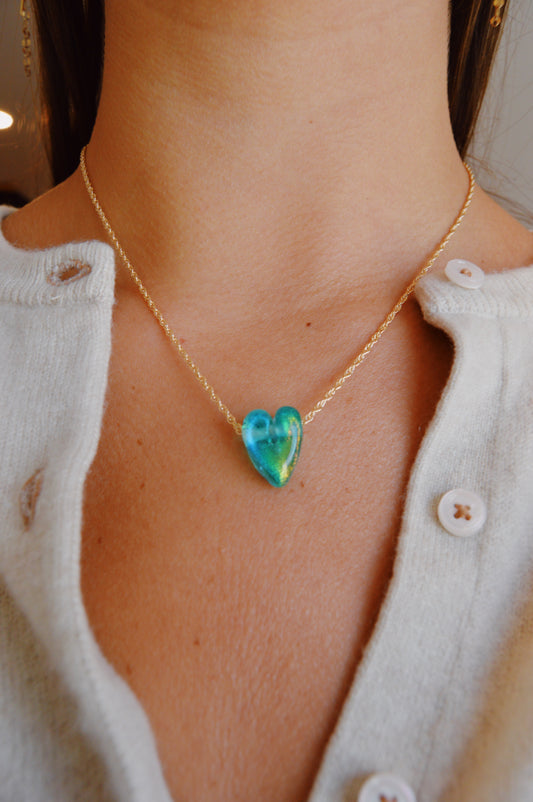 Glass Heart Necklace