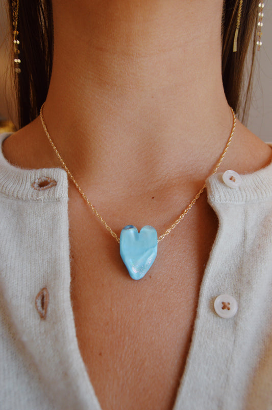Glass Heart Necklace