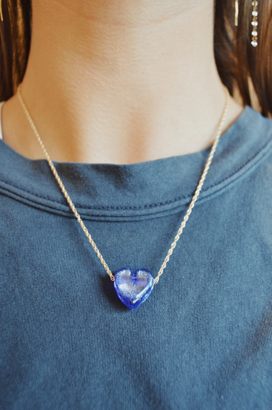 Glass Heart Necklace
