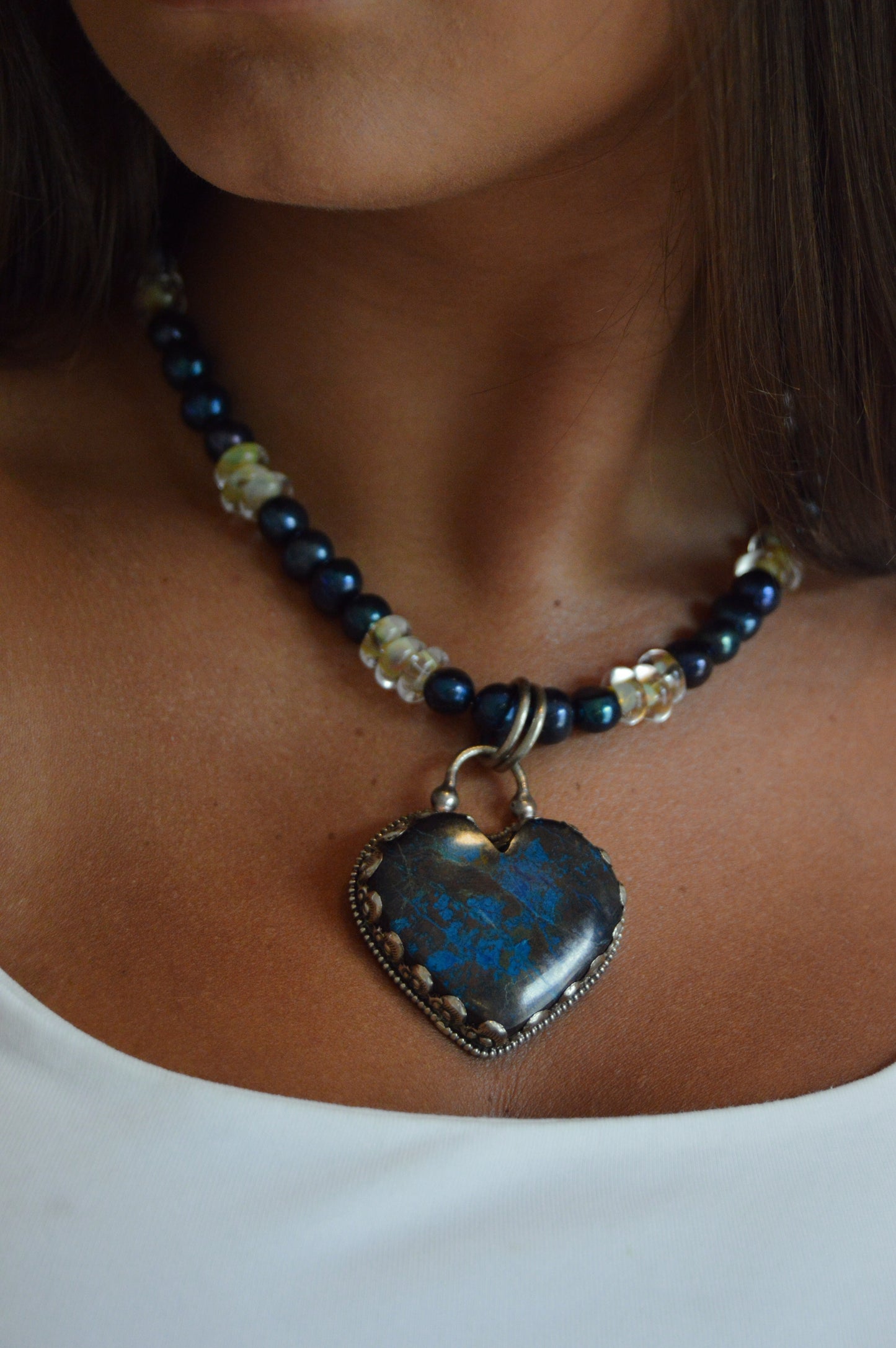 Heart Pendant- Teal