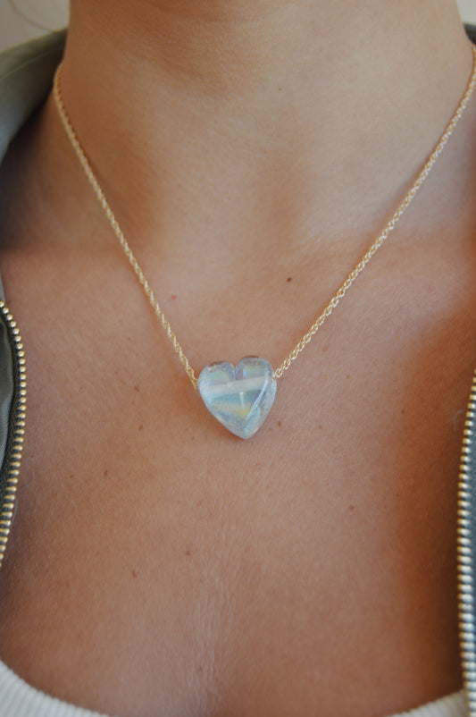 Glass Heart Necklace