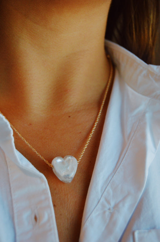 Glass Heart Necklace
