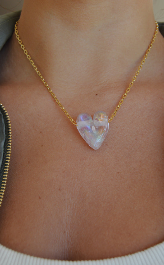 Glass Heart Necklace