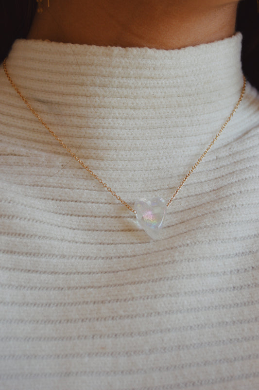 Glass Heart Necklace