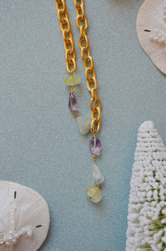 Gemstone Lariat