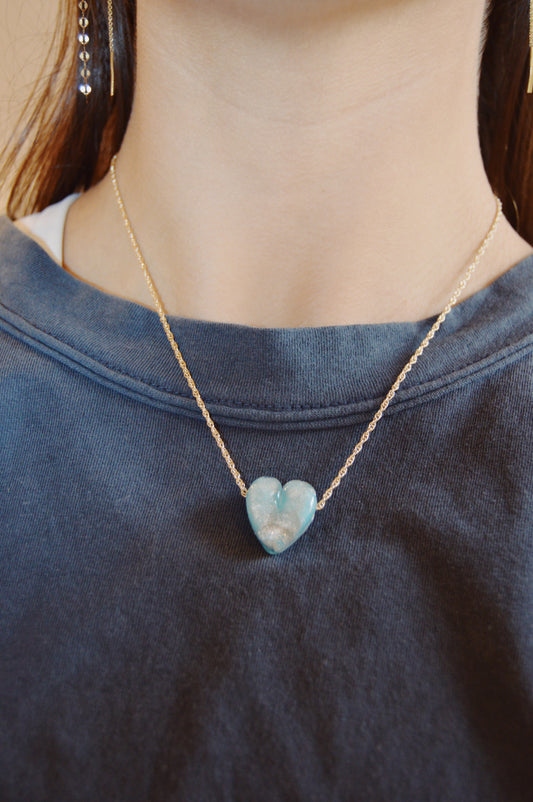 Glass Heart Necklace