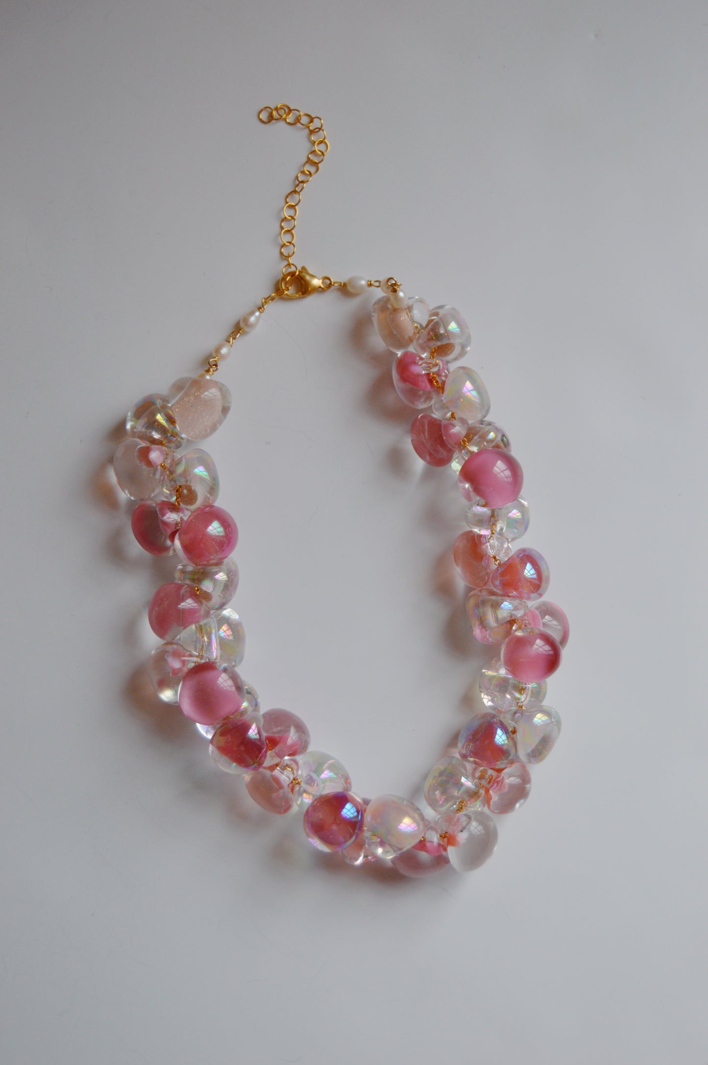 Grand Bubble Necklace- Pink Mix