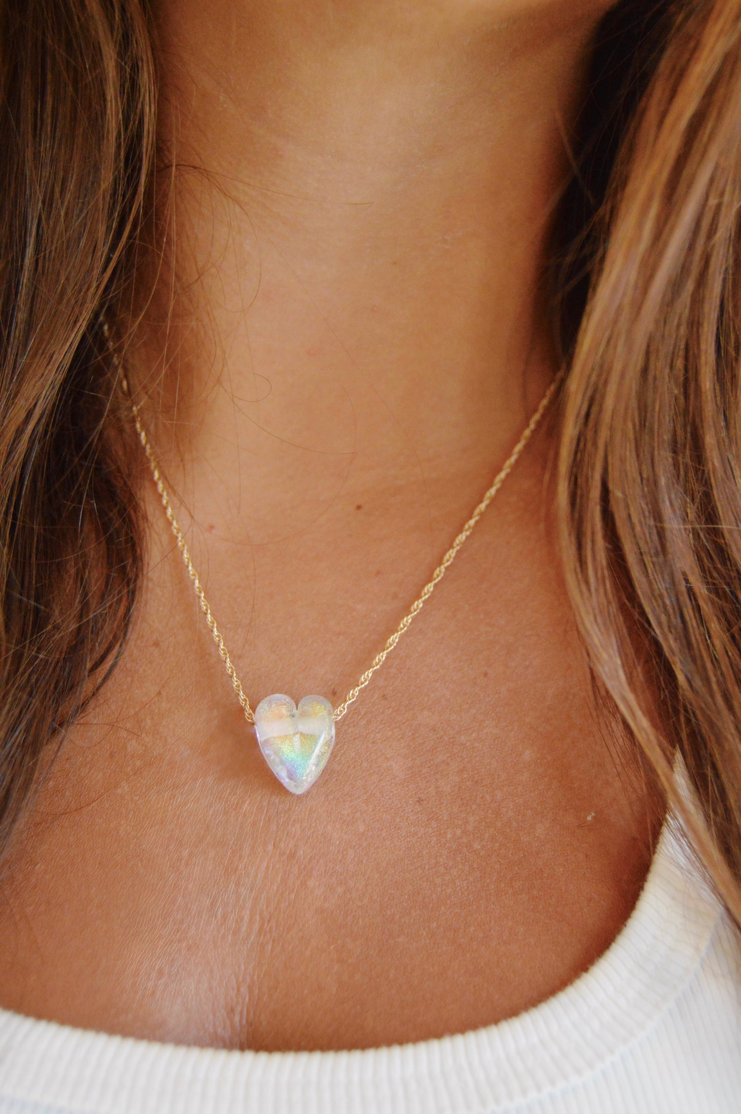 Glass Heart Necklace