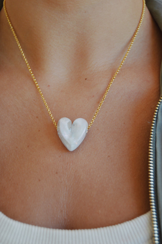 Glass Heart Necklace