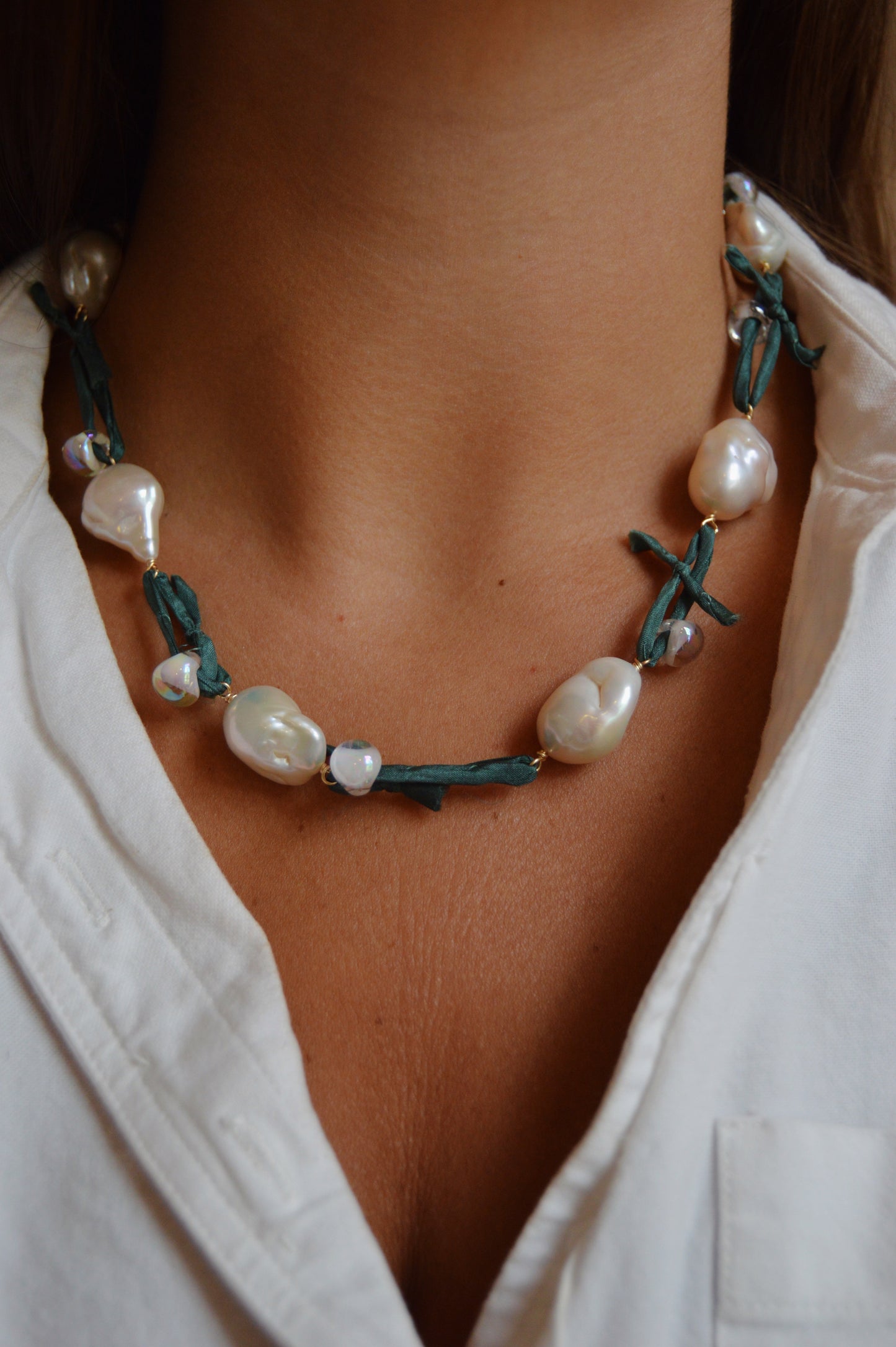 Silk and Pearl Layer - Pine