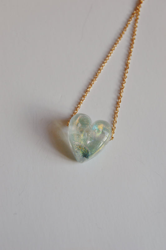 Glass Heart Necklace
