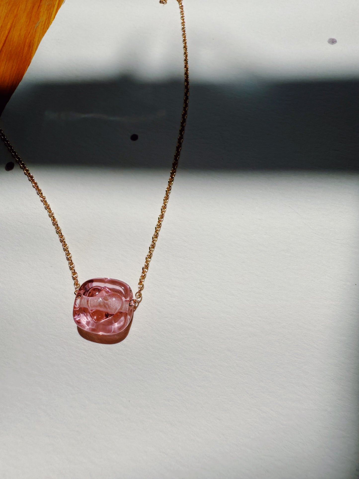 Glass Stamp Necklaces