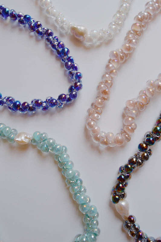 Shimmer Bubble Glass Necklace