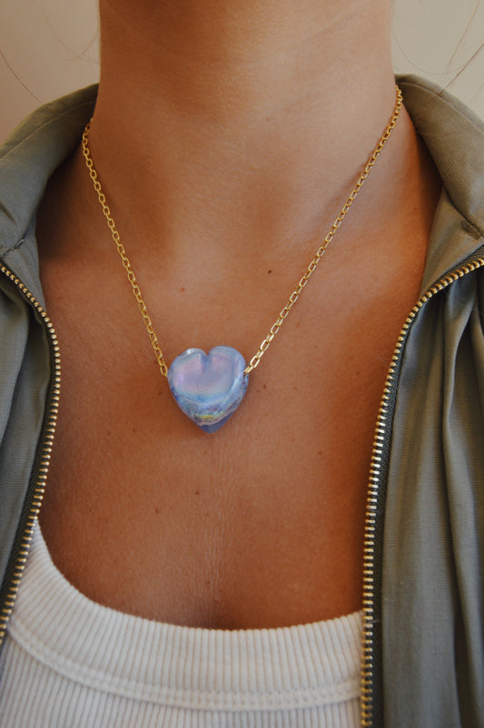 Glass Heart Necklace