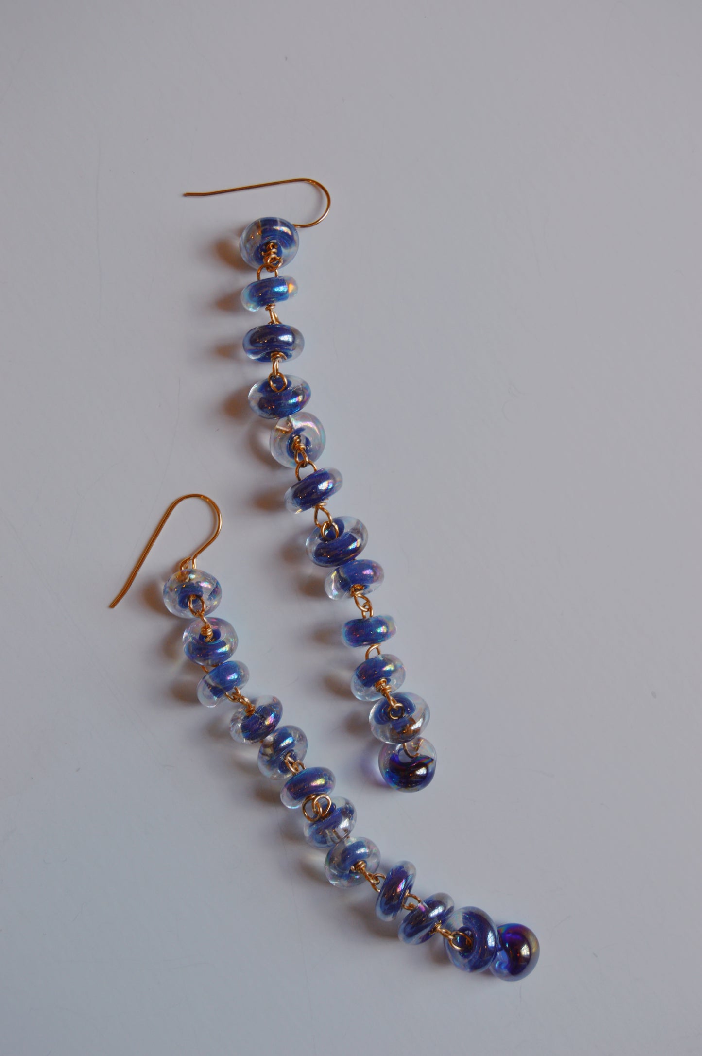Long Donut Drops - Shimmer Indigo