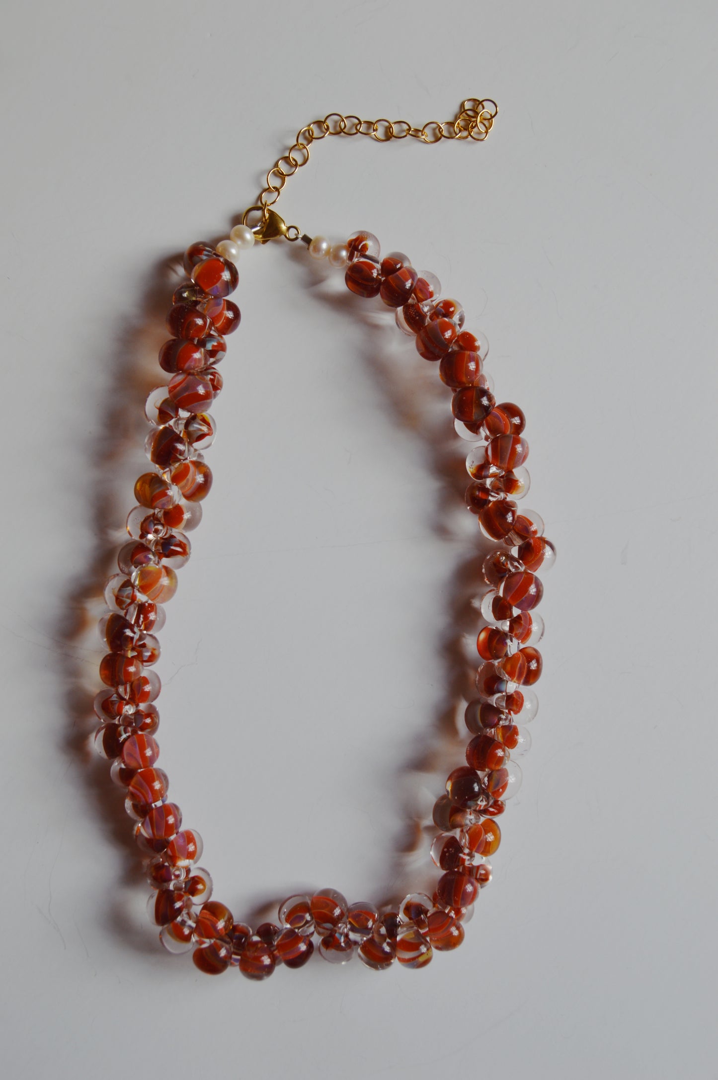 Print Bubble Glass Necklace