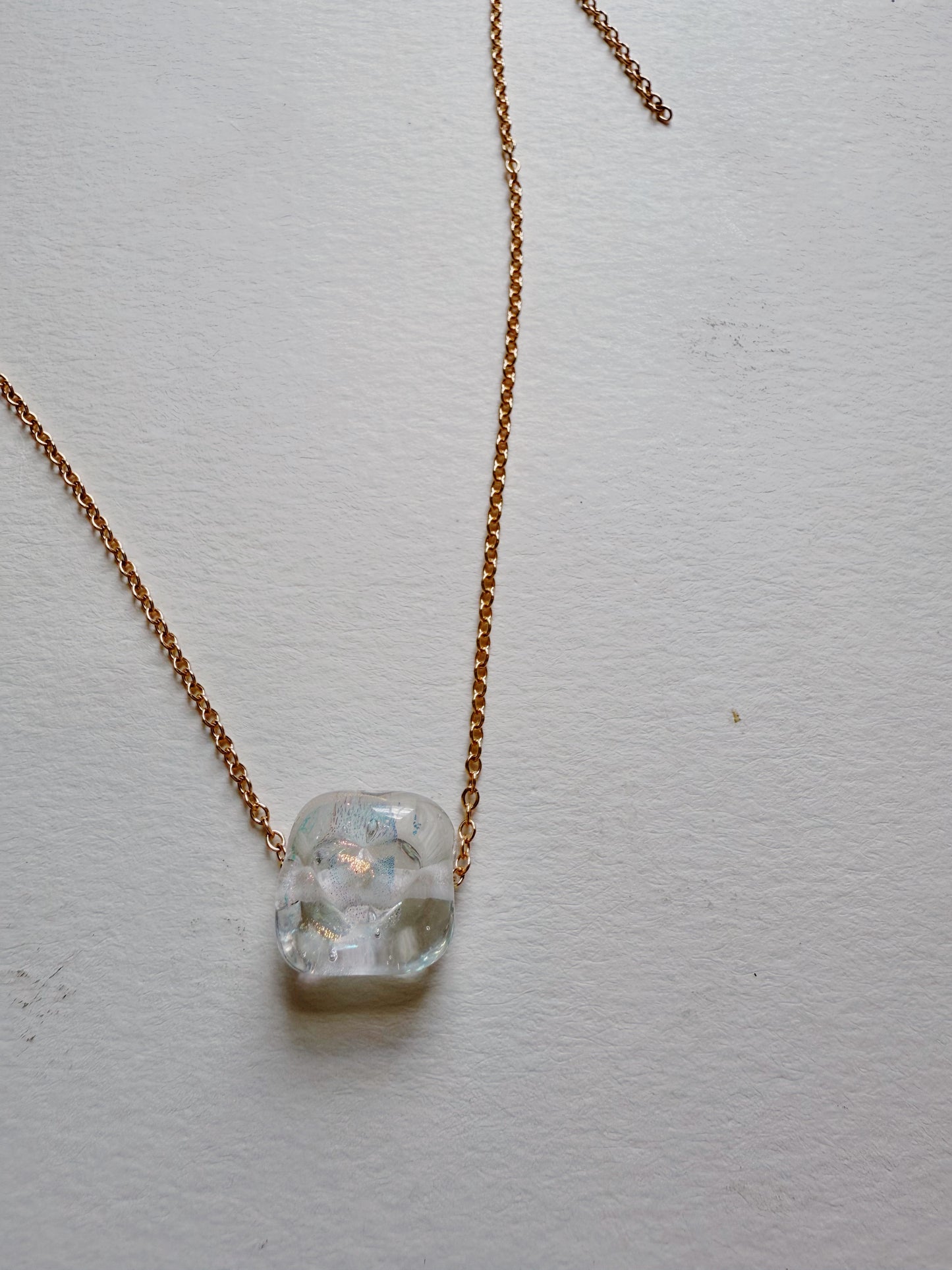 Glass Stamp Necklaces