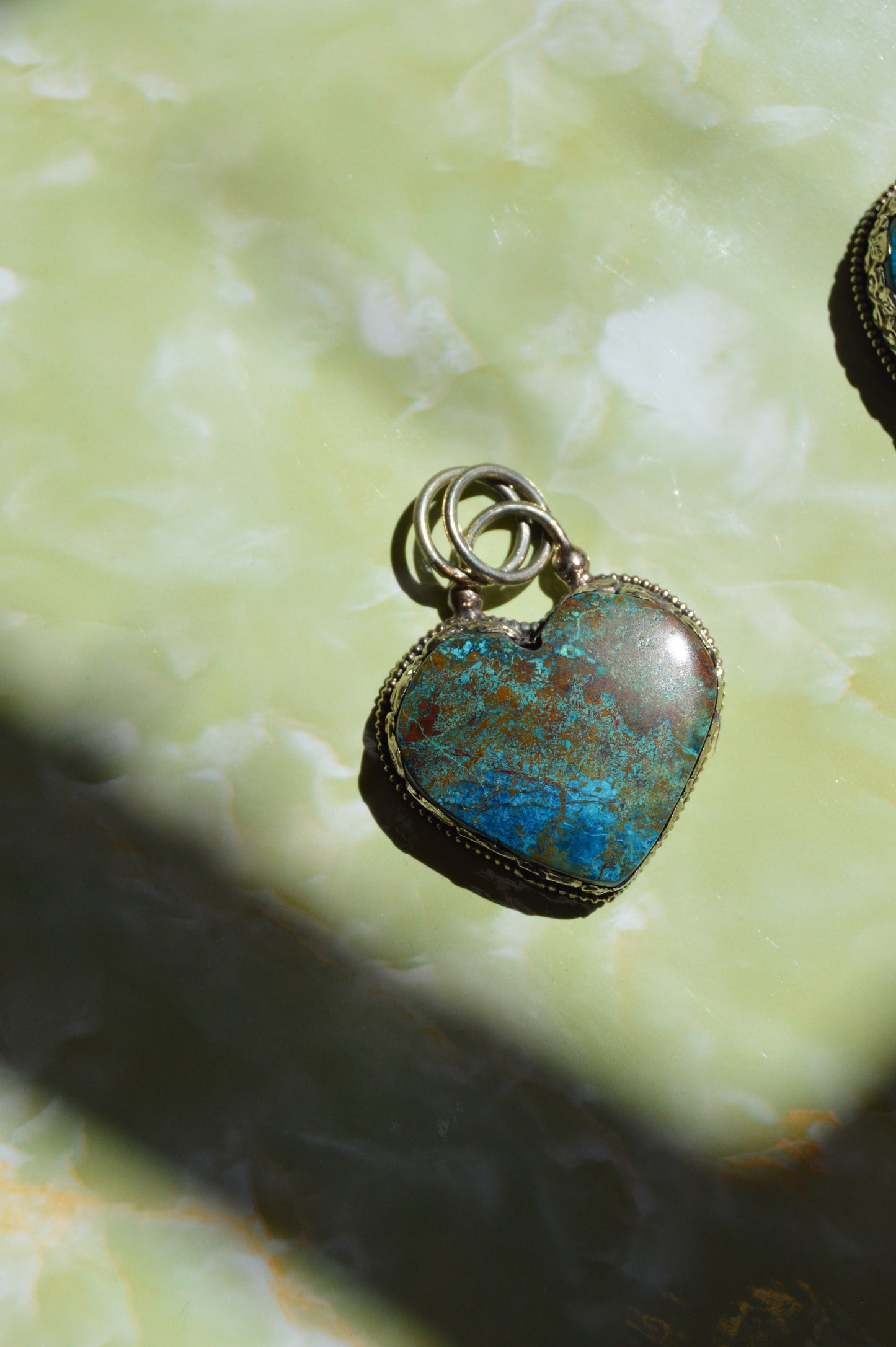 Heart Pendant- Teal