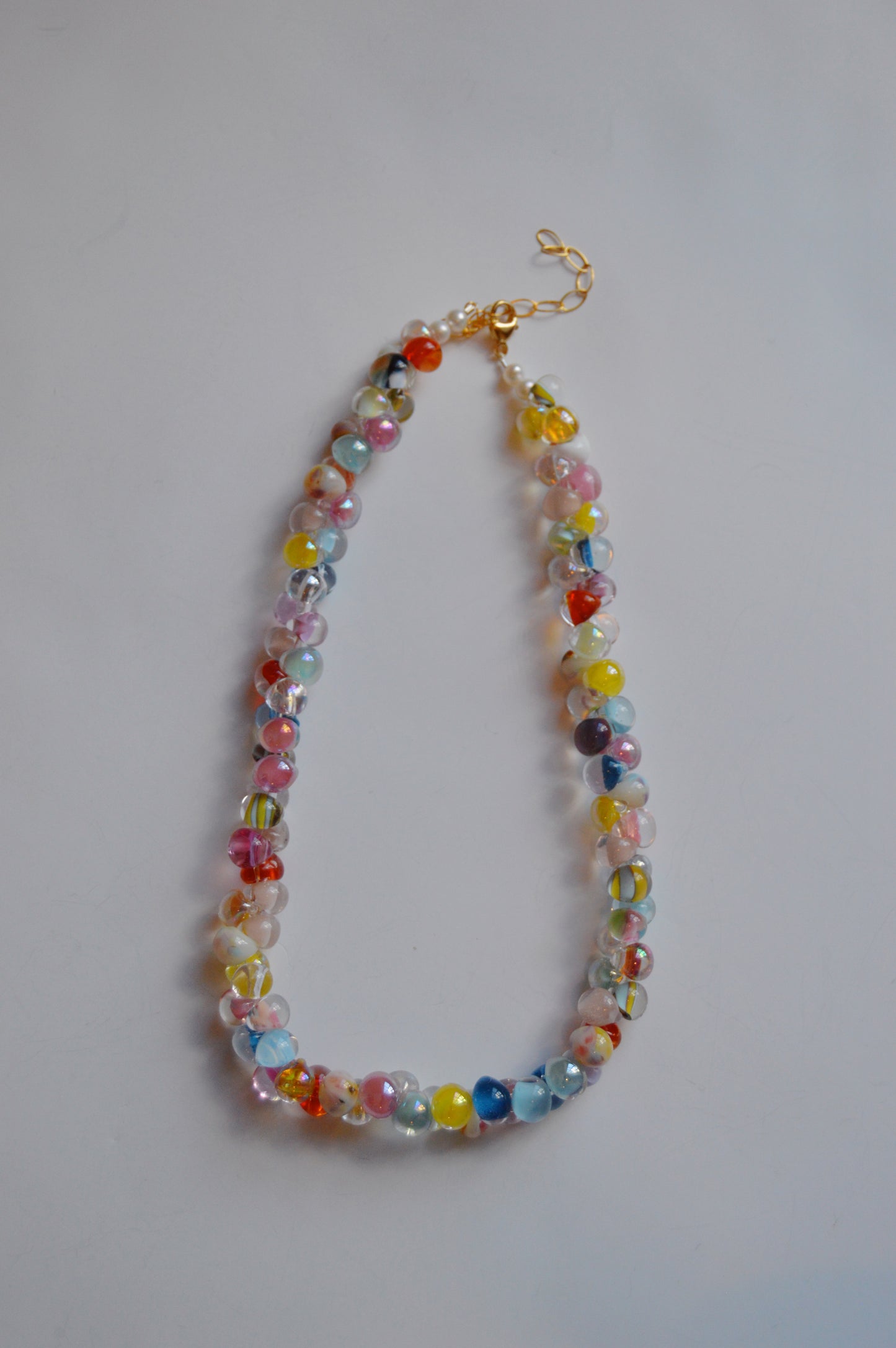 Rainbow Bubble Glass Necklace- Spritz