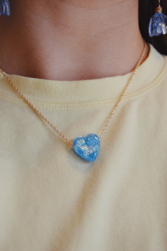 Glass Heart Necklace