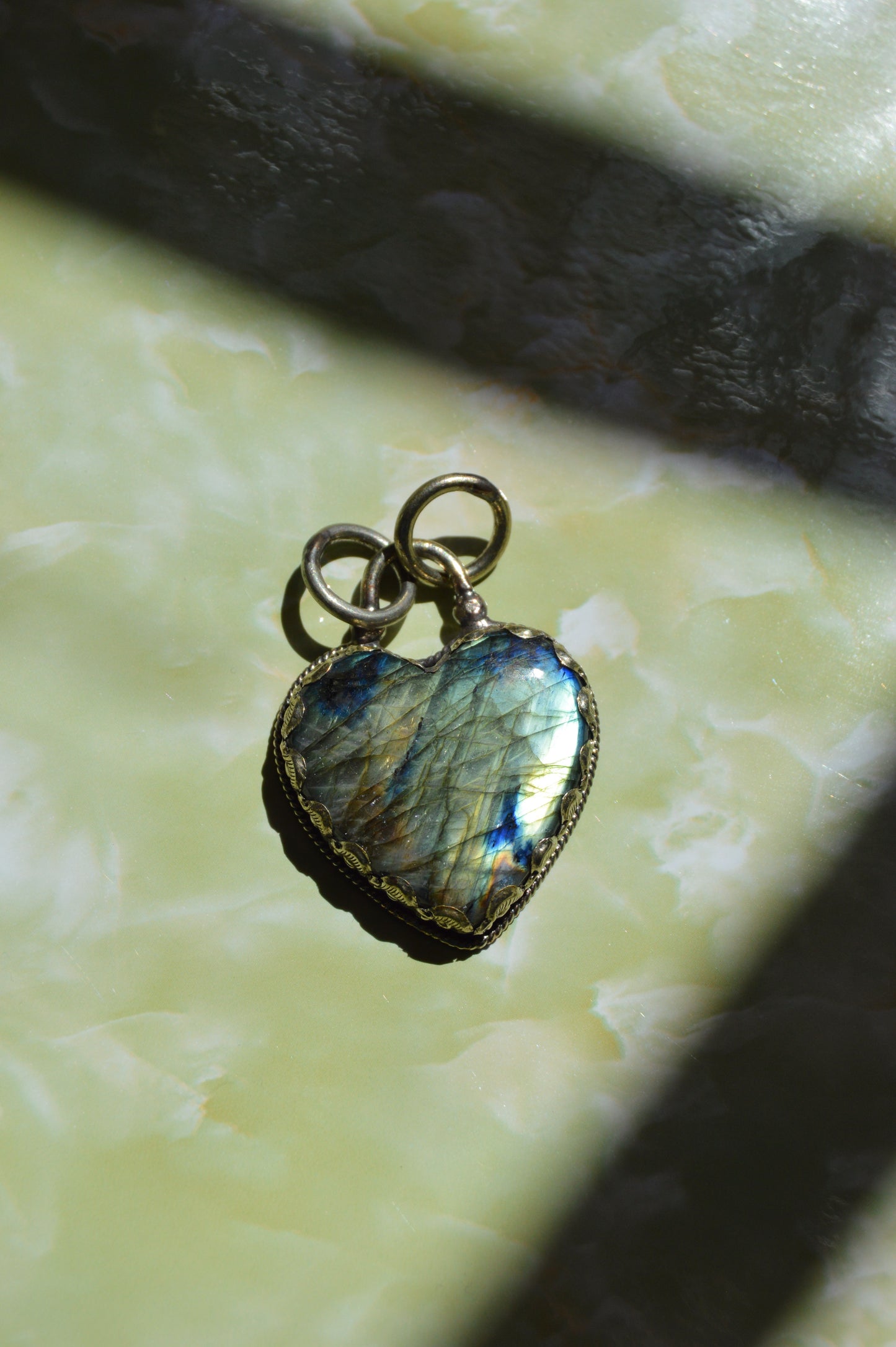 Heart Pendant- Labradorite
