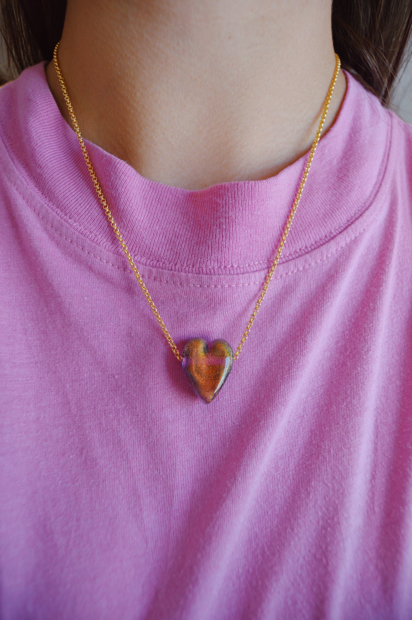 Glass Heart Necklace