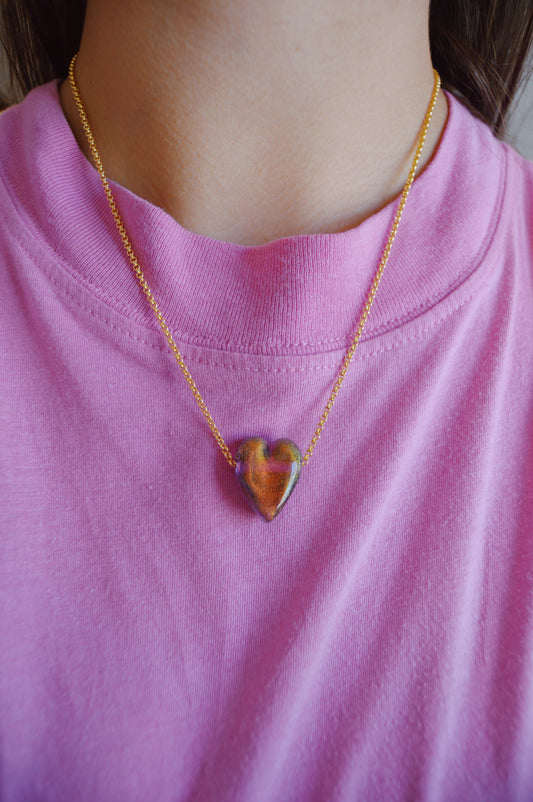 Glass Heart Necklace