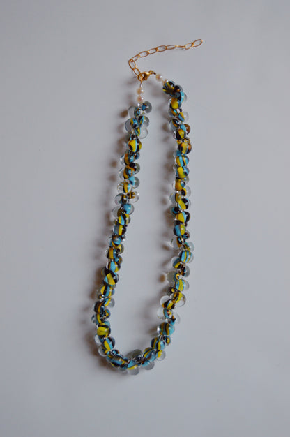 Bubble Glass Necklace- Dragonfly
