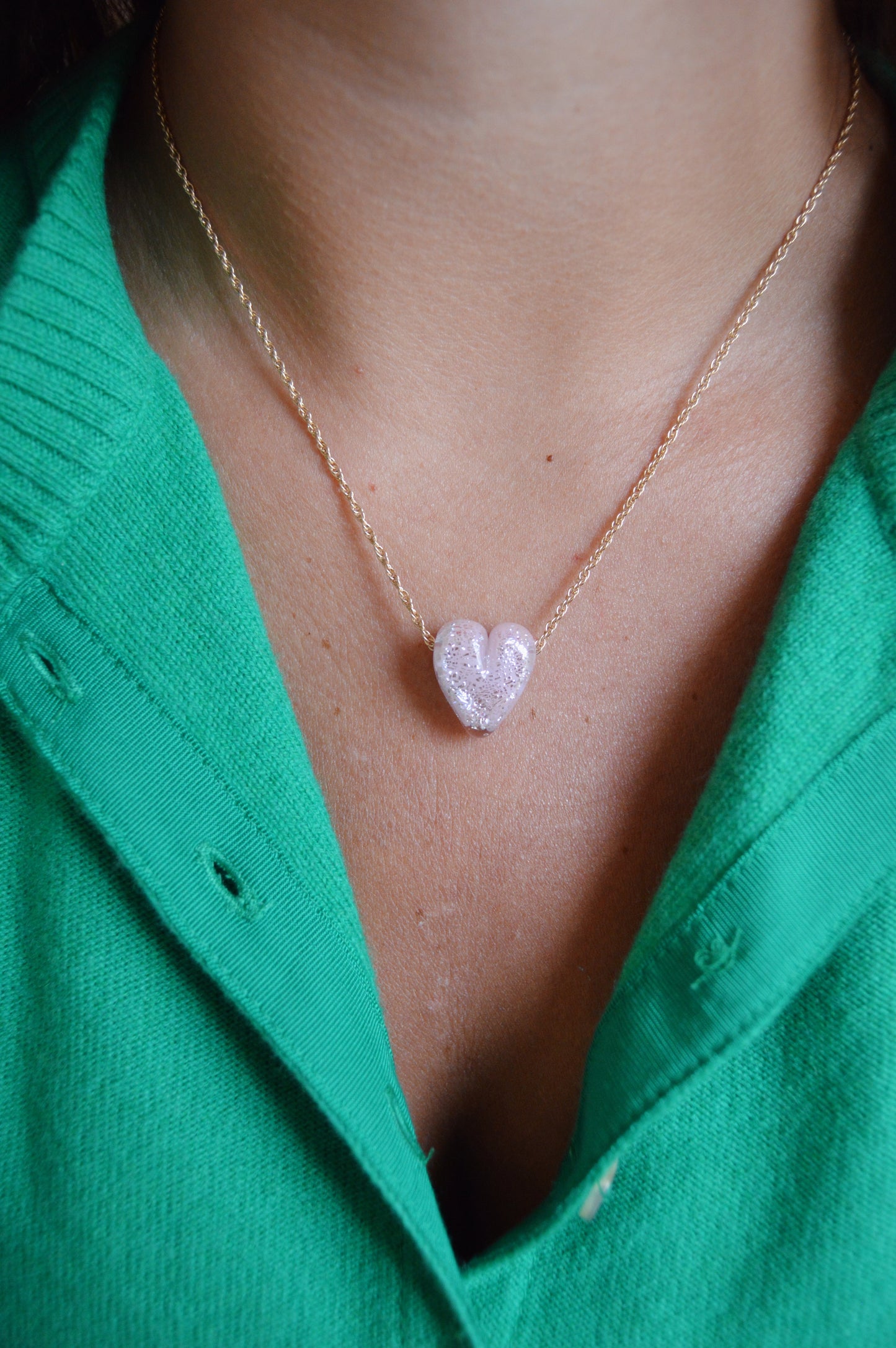 Glass Heart Necklace