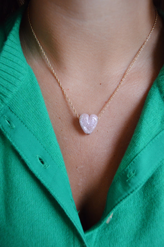 Glass Heart Necklace