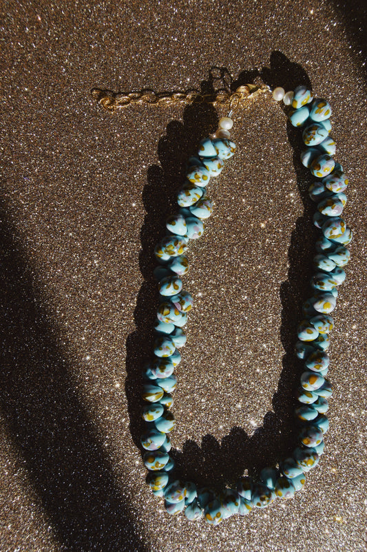 Bubble Glass Necklace- Dunes