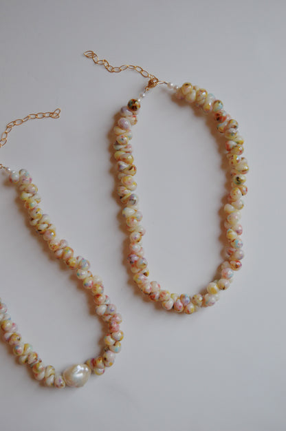 Bubble Glass Necklace- Puka