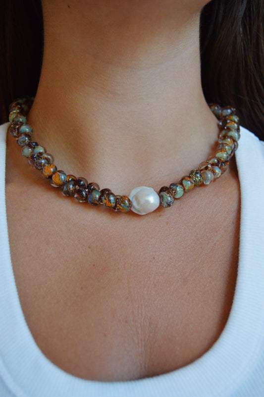 Bubble Glass Necklace- Soda Pop