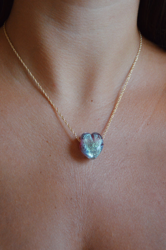 Glass Heart Necklace