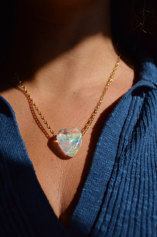 Glass Heart Necklace