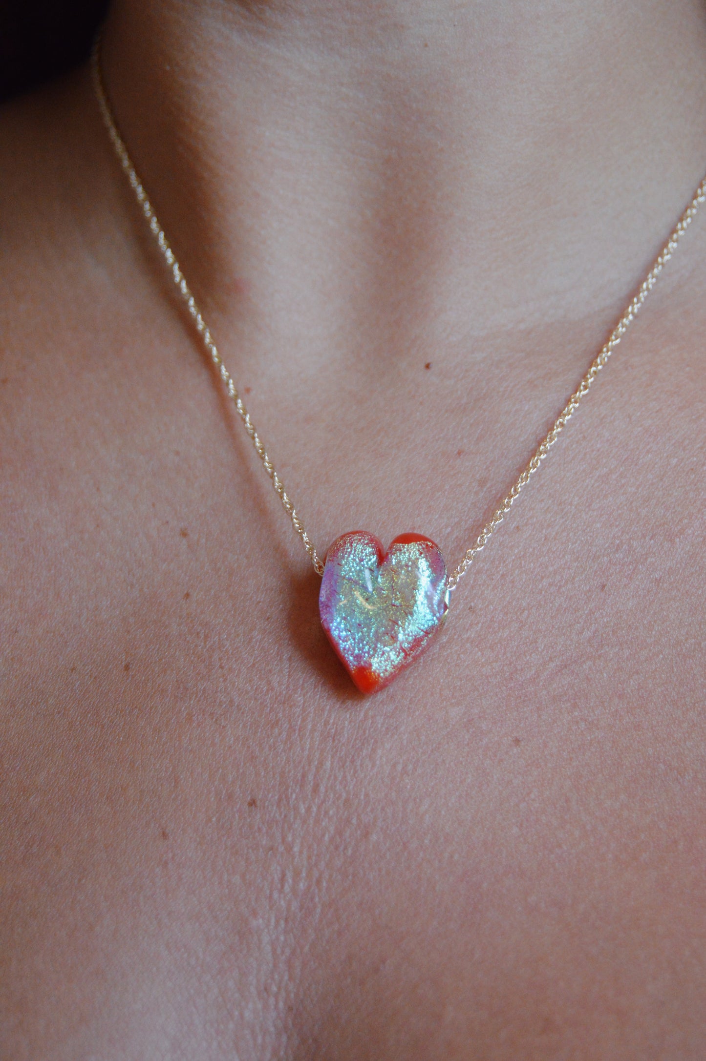 Glass Heart Necklace