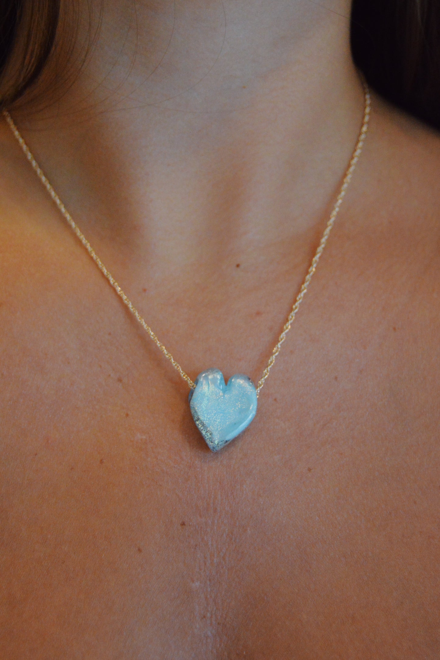 Glass Heart Necklace