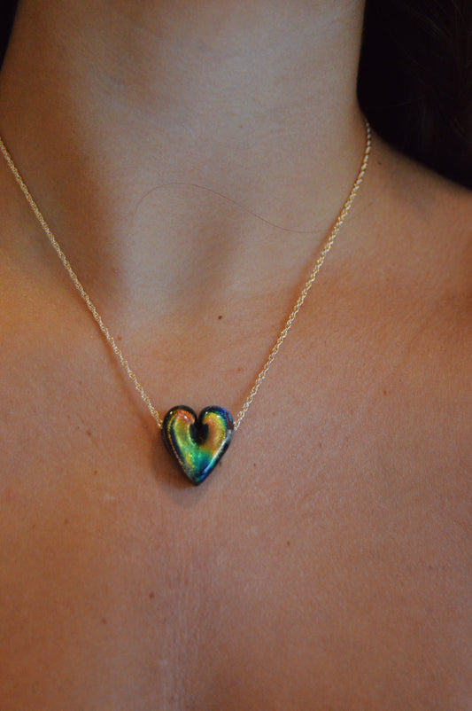 Glass Heart Necklace