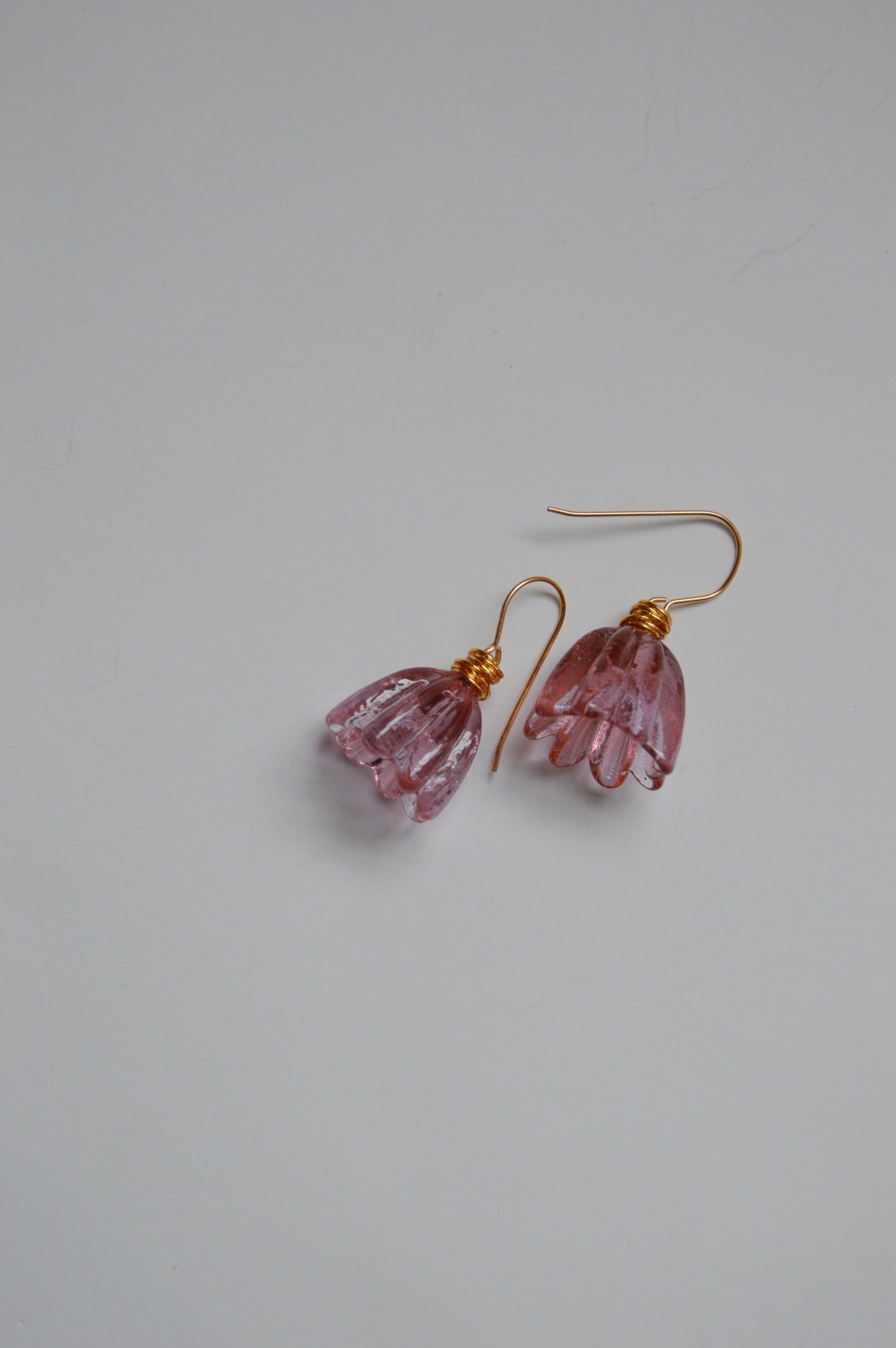 Super Sale Glass Tulip Earrings- Minis