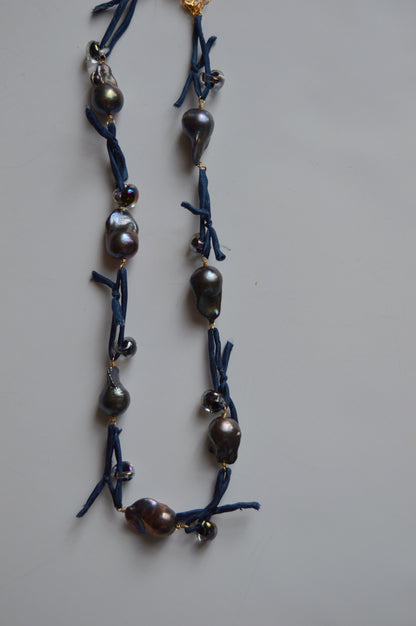 Silk and Pearl Layer - Midnight Shimmer