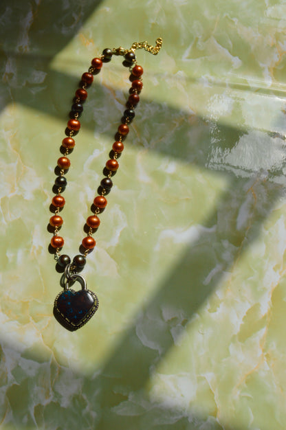 Pearl and Gemstone Heart Layer