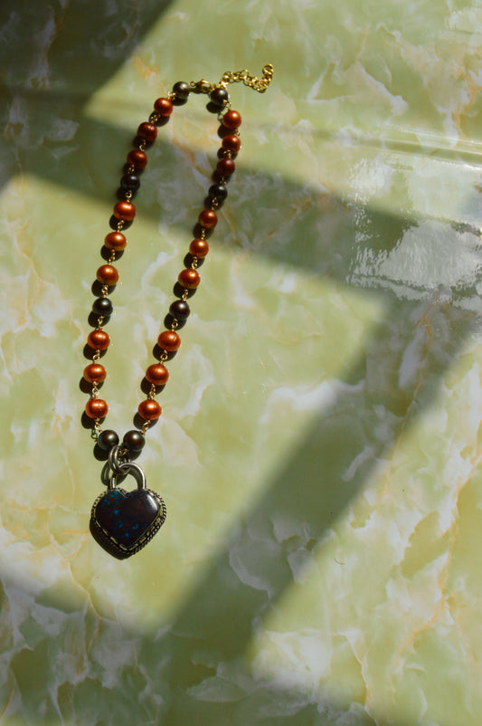 Pearl and Gemstone Heart Layer