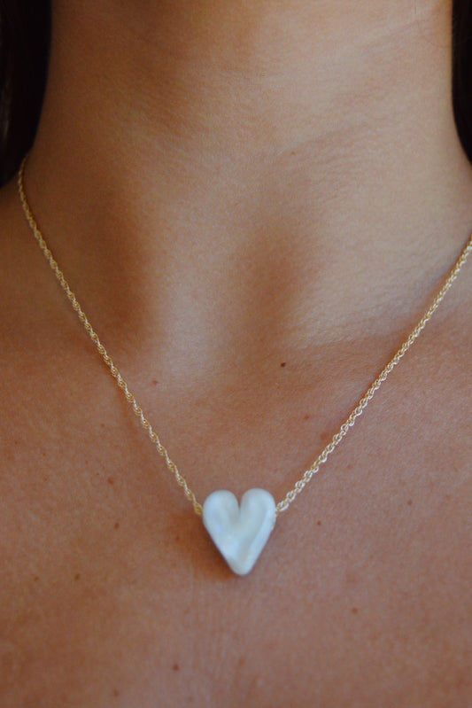 Glass Heart Necklace
