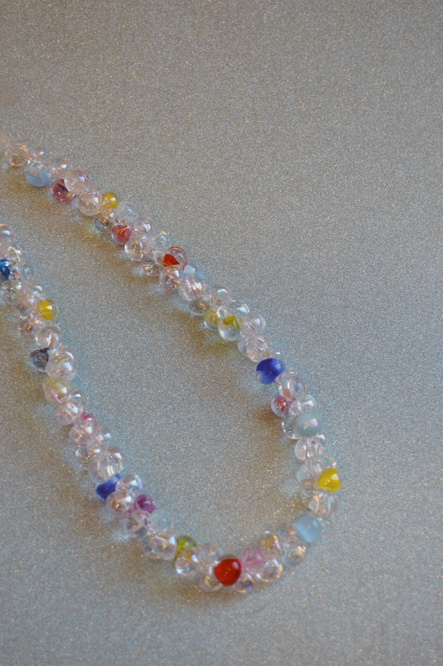 Rainbow Bubble Glass Necklace