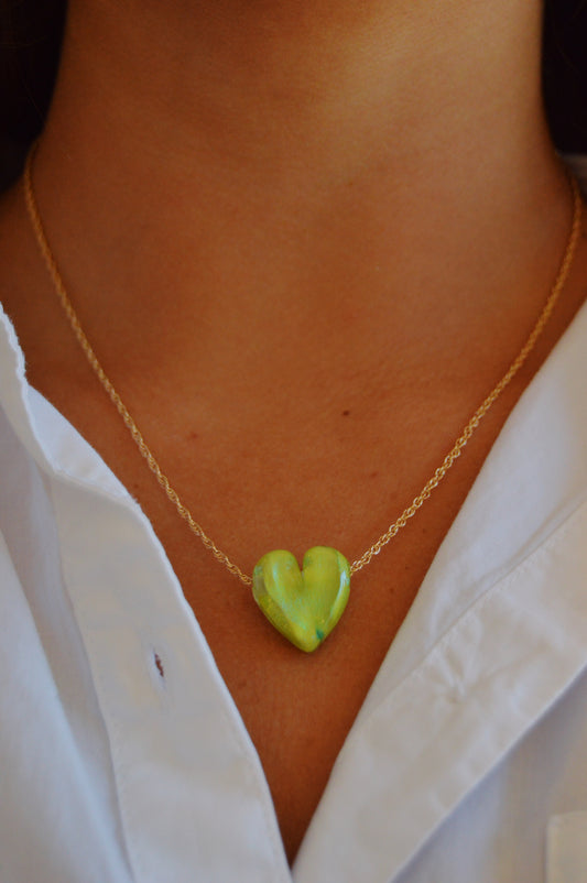 Glass Heart Necklace